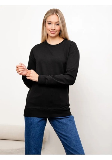 Berkut-ol Sweatshirt Basit Kapüşon Süetli 98755515 Siyah