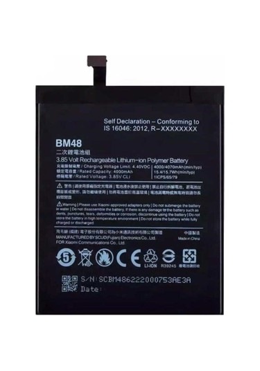 Mi Note 2 Bm48 Uyumlu Batarya Pil 4070 Mah
