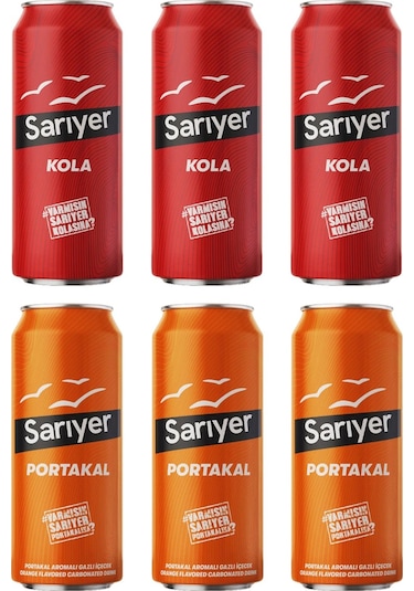 Sarıyer Kola Portakal Kutu 6 x 330 ML