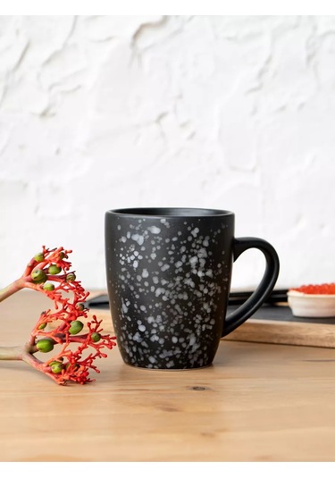 Korall Çay Bardağı Seti 2 Parça Seramik Eşleştirilmiş 360ml Nero 236178702 Siyah