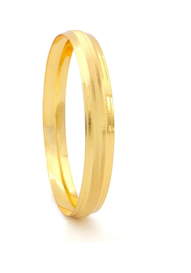 Altın Kaplama Dik Çizgili Bilezik 0.8 Cm Blz-3052 Altın