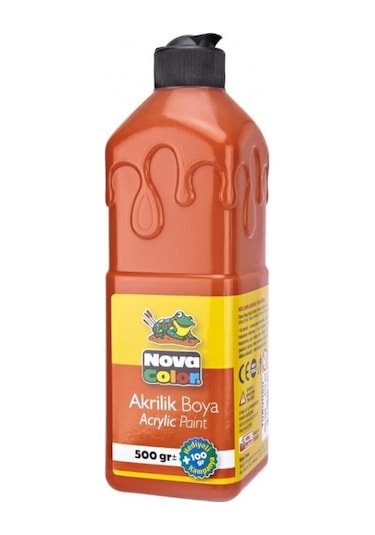 Nova Color Akrilik Boya 500ml Turuncu Kırmızı