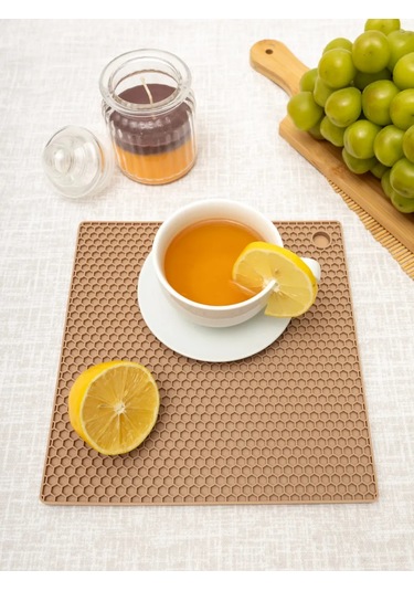 Arrıchi Sıcak Yemekler İçin Mutfak Silikon Standı 170613749 Bej