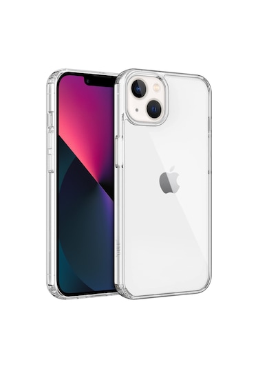 Logis iPhone Uyumlu 13 6.1 Şeffaf Kılıf Silikon Koruma