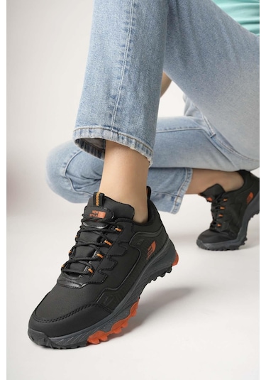 Muggo Kuzey Unisex Garantili Trekking Outdoor Sneaker Ayakkabı Siyah