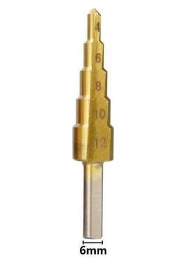 Paslanmaz HSS Kademeli Matkap Ucu Sac Delme Uç 4-12 mm