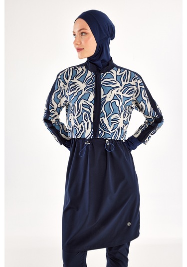 Spor Likra Tam Kapalı Tesettür Mayo 1213 Koyu Lacivert Koyulaci01 Koyu Lacivert