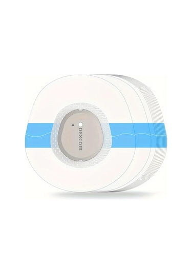 Dexcom G7 Su Geçirmez Yapışkan Yamalar, 20'li Paket - Terlemeye Dayanıklı, Hipoalerjenik Cgm, 10 Günlük Önceden Kesilmiş Şeffaf Overpatch