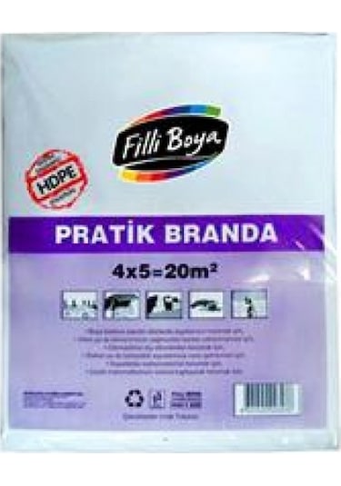 Filli Boya Kalin Örtü Su Geçirmez Çadir Branda 20 M2