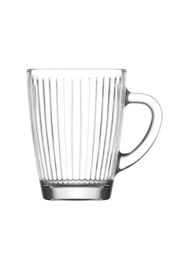 LAV Hestia Cam Fincan 3 Kişilik 250 ml Kulplu (Kahve/Çay Bardağı)