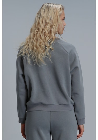Lufian Uwen Örme Kadın Sweatshirt - Nefti Yeşil 122030001100640