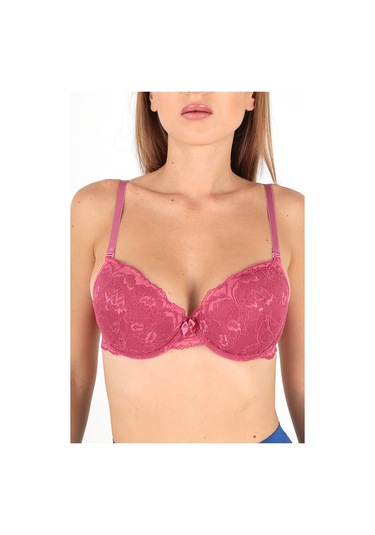 Miorre Push Up Dantelli Sütyen Gül Kurusu-75 GÜL KURUSU
