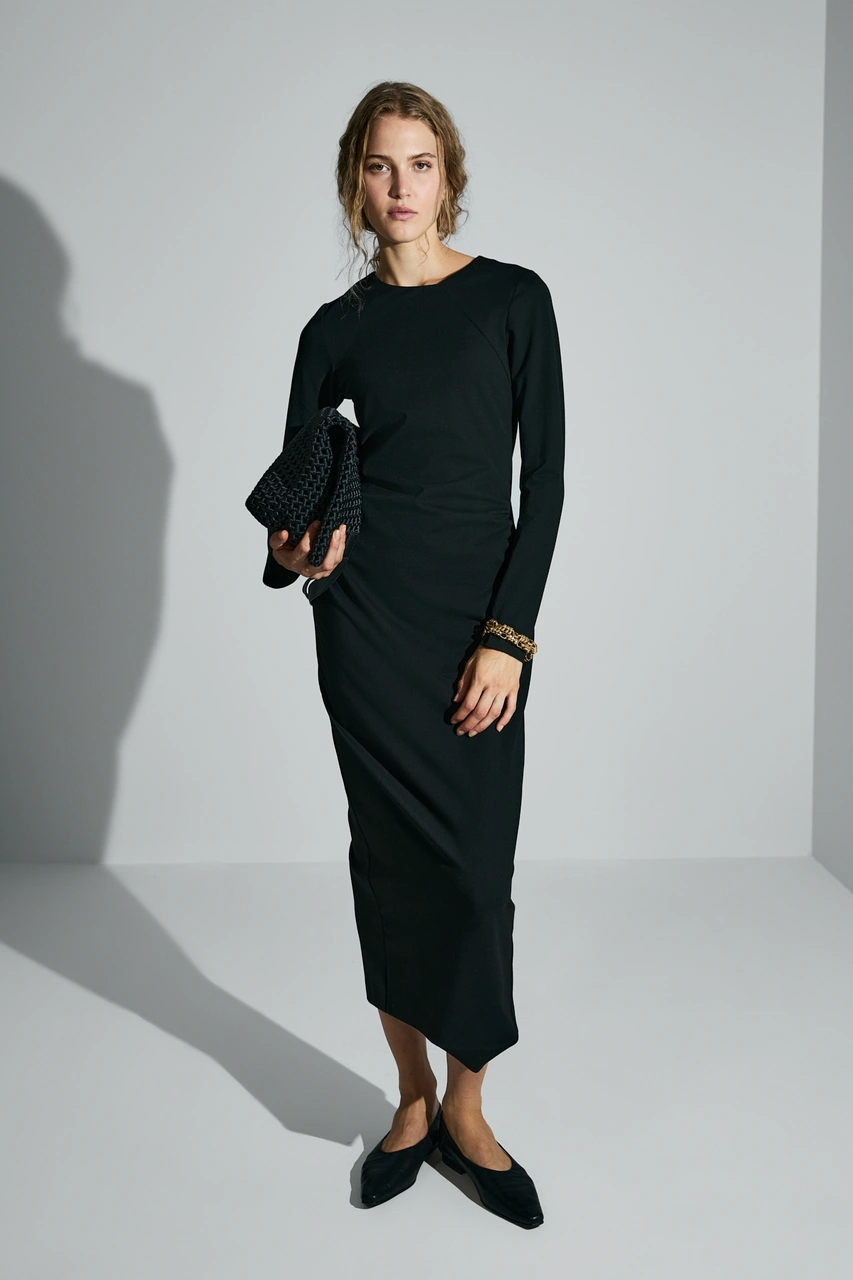 Lufian Helena Kadın Elbise Siyah Siyah 122290009100100 Siyah