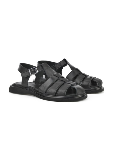 Ziya, Kadın Hakiki Deri Sandalet 1511047z600 Siyah 1511047z600 000 Siyah