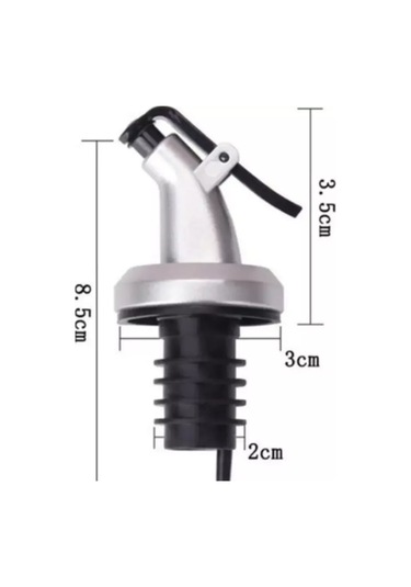 Aleksis Baur Yağ, Sos Ve Şurup Şişeleri İçin Gayzer Dozajlı Kapak, 5 Adet 193080866 Metal