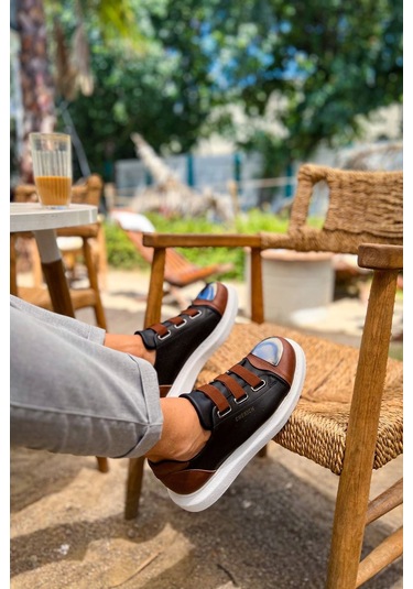 Ch251 Gbt Mirror Furry Erkek Ayakkabı Sıyah/taba Çok Renkli