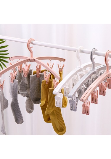 Çorap, İç Çamaşırı, Bebek Kıyafetleri, Havlu Kurutmak İçin 12 Klipsli Katlanabilir Kurutma Rafı, Döndürülebilir Çorap Kurutma Rafı Diğer