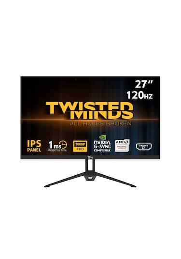 Twısted Mınds 27" Tm27fhd120ıps Fhd 120hz 1ms Ips Gamıng Monitör