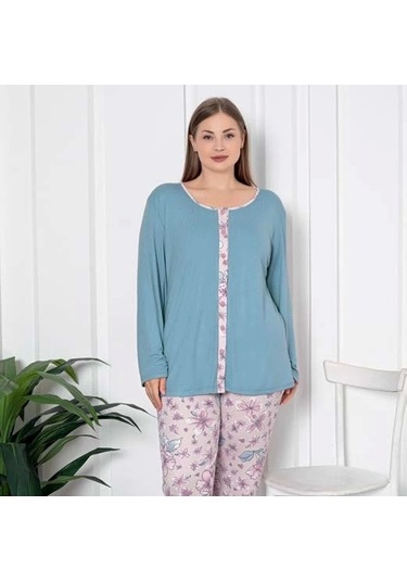 Limissi Desenli Pijama Takımı 24711 YAVRU AĞZI