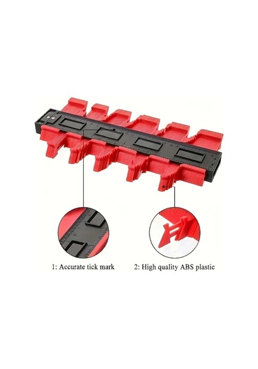 Fochsia Her Açıdan Şekil Ölçümü İçin Esnek Ve Yeniden Kullanılabilir Plastik Kontur Ölçer 1 Adet