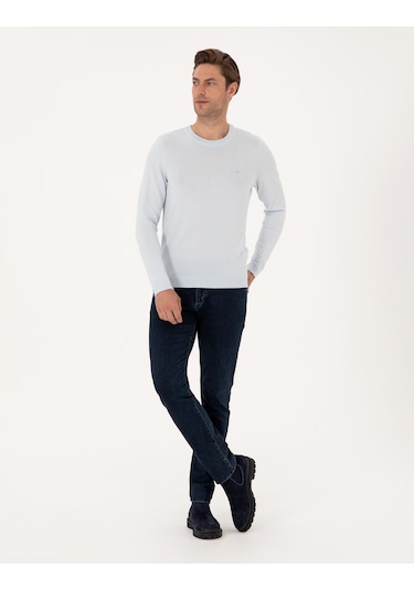 Pierre Cardin Erkek Açık Mavi Kazak /triko 50314192-vr003 Açık Mavi