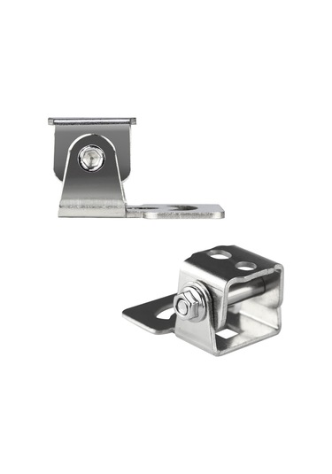 Mufunye Motosiklet Işık Tutucusu, Ayarlanabilir Led Yardımcı Işık/far Sabitçisi, Off-road Araçlar İçin, Gümüş Renk, 2 Adet