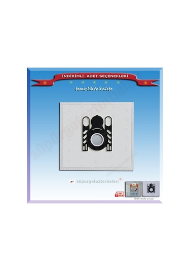 ARÇELİK S 4120 KANGURU SÜPÜRGE TOZ TORBASI 20 Adet 200220