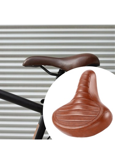 Suntek Bisiklet Sele Yastık Yol Selesi Pu Bellek Kahverengi