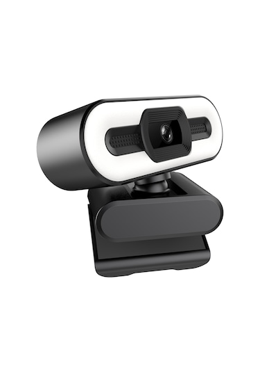 Fosenze Full Hd 1080p Web Kamera - 500w Pixel, 3 Renkli Led Aydınlatma, Otomatik Odaklama, Pc/mac Uyumlu