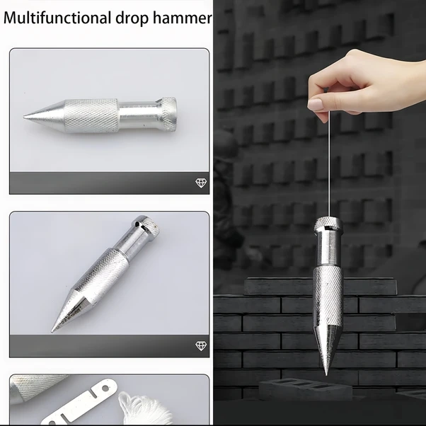 Willowhaven Pendant Dayanıklı Metal Çekül Duvar Zemin Hizalama İnşaat Marangozluk