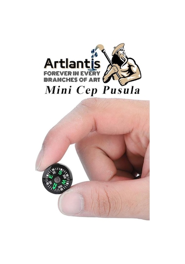 Mini Pusula 1 Adet Küçük Pusula Okul Deney Gezi Cep Pusulası Manyetik Pusula 7x30 Mm Plastik Öğrenci