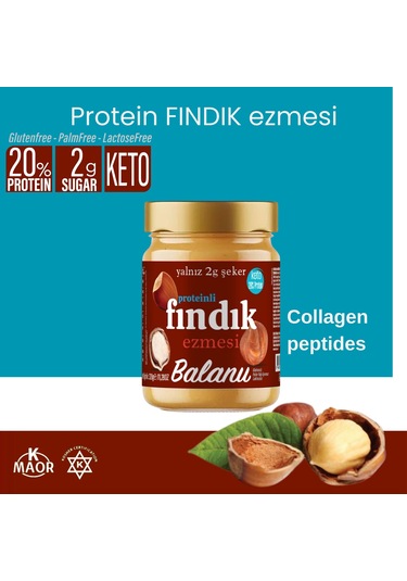 Kolajenli Badem Ezmesi & Proteinli Fındık Ezmesi 360 Gr- 2li Set