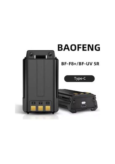Baofeng Uv-5r Ve F8 Plus Type-c Batarya 2800 Mah