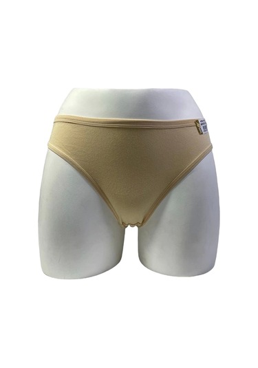 Kolcu 3 Lü Bayan Lycralı Bikini Kilot-ten Ten