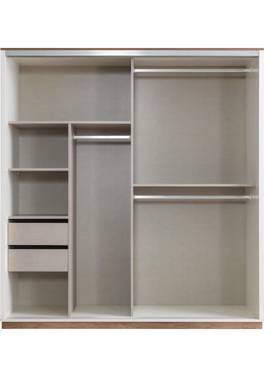 Efsane Sürgülü Aynalı Elbise Dolabı Gardırop 200x60x214