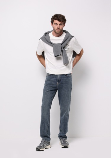 Colins Loose Straight Fit Erkek İndigo Jean Pantolon Cl1076978 Q1.v1 Dn44602 Denim