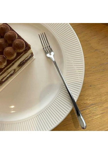 Paslanmaz Çelik Meyve Çatalı Yuvarlak Delikli Çatal Ev Tipi Çatal Ay Çöreği Çatalı Restoran Meyve Çatalı Pasta Tatlı Çatalı Yemek Masası Altın