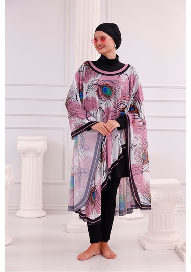 Tarzını Seç Kimono Pareo - Tesettür Pareo - Ege Model 240x135 Cm Çok Renkli