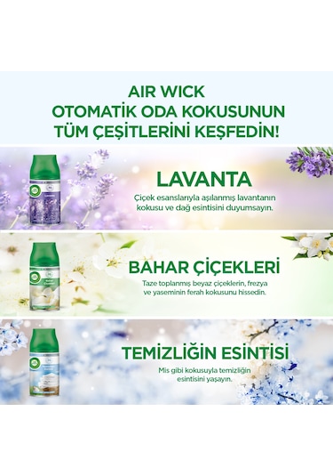 Air Wick Freshmatic Oda Kokusu Makine + Bahar Çiçekleri Yedek 250 ML