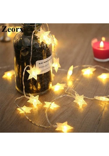 YILBAŞI LED IŞIK YILDIZ İP LED 5 MT FİŞLİ GÜN IŞIĞI