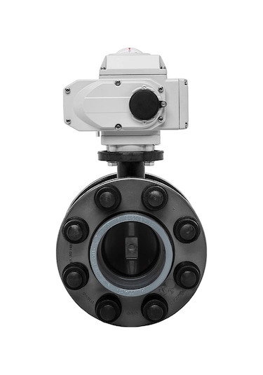 Unox Ø75 220v Ac Elektrik Aktüatörlü U-pvc Takım Kelebek Vana Asit