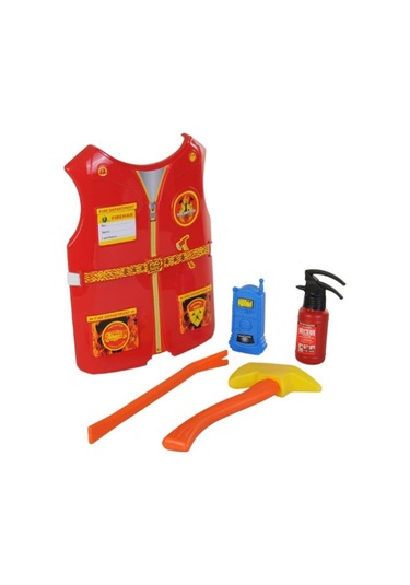 King Engin Oyuncak Yelekli İtfaiye Oyun  Seti