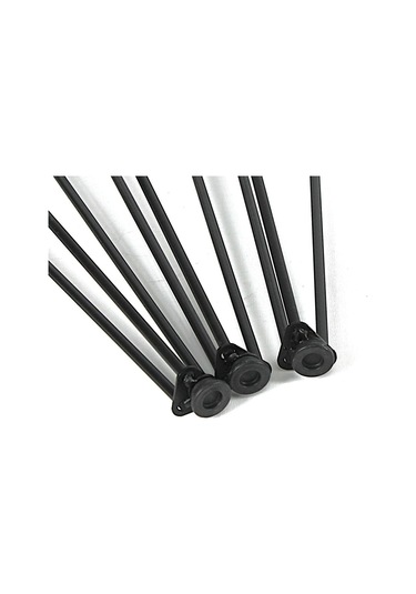 Firkete Sehpa Masa Ayağı 45 Cm. 3 Adet Siyah