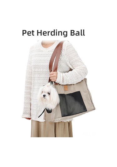 Qingmipy Taşınabilir Kedi Köpek Taşıma Çantası - Nefes Alabilir, Dayanıklı, Büyük Kapasiteli