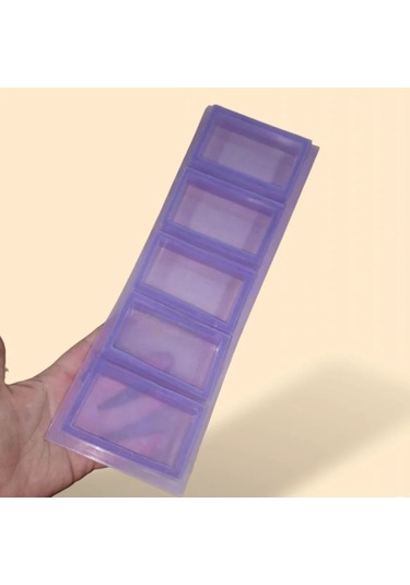 Reçine Epoksi Sabun Mum Silikon Kalıp 8x4x2 Cm Kod:58