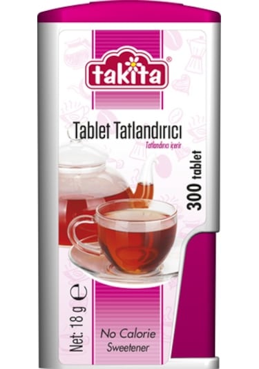 Takita Tatlandırıcı Tablet 300 Tablet 18 G