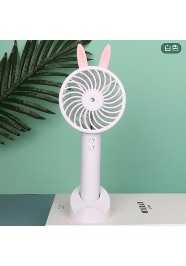 Hangfox Usb Şarjlı, Elden Taşınabilir, Sessiz Mini Masaüstü Fan - Pembe Destekli, Sprey Olmadan - Öğrenci Ve Ofis Kullanıma İdeal