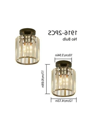 Fastbuy 1916 Model 2 Adet Yuvarlak Balkon E27 Tavan Aparatı, Ahşap Koridor Lambası, Aydınlatma Ampul Hariç Ahşap