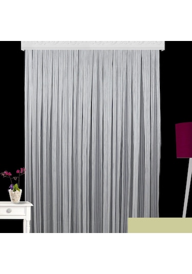 Evdepo Home Kullanıma Hazır Çizgili Tül Perde (446700872)