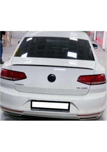 Spoiler Volkswagen Passat B8 - B8.5 Bagaj Üzeri Çıta -pianoblack -siyah + Çift Taraflı Bantlı-115 Cm